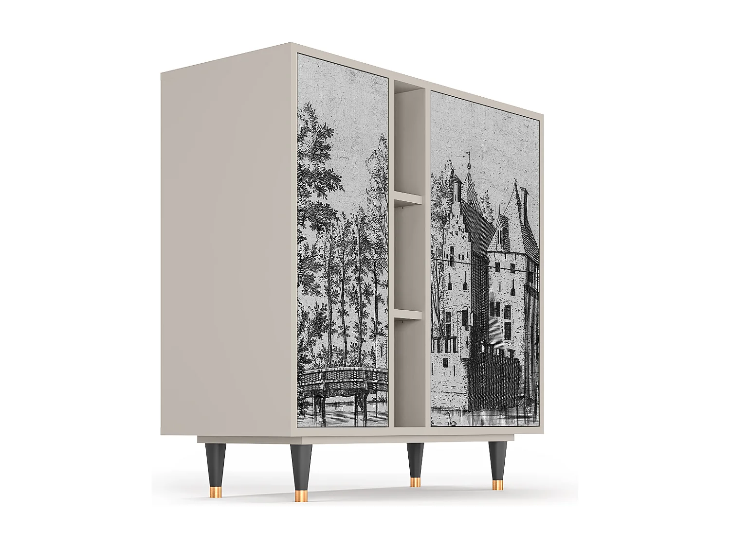 Credenza - 94х96х41 cm - BS5 - Castle by Breugel, Sabbia