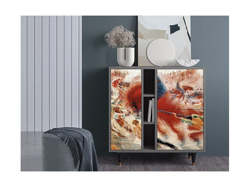 Sideboard - 94х96х41 cm - BS5 - The City Rises, Grau