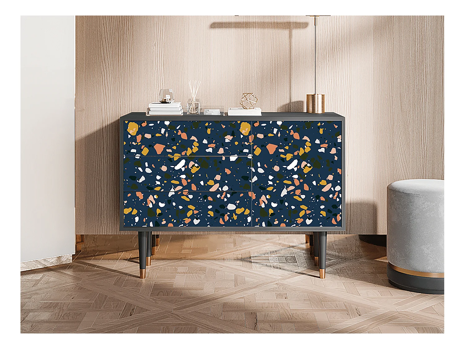 Buffet - 115х84х41 cm - S3 - Night Sky Langhterns, Anthracite