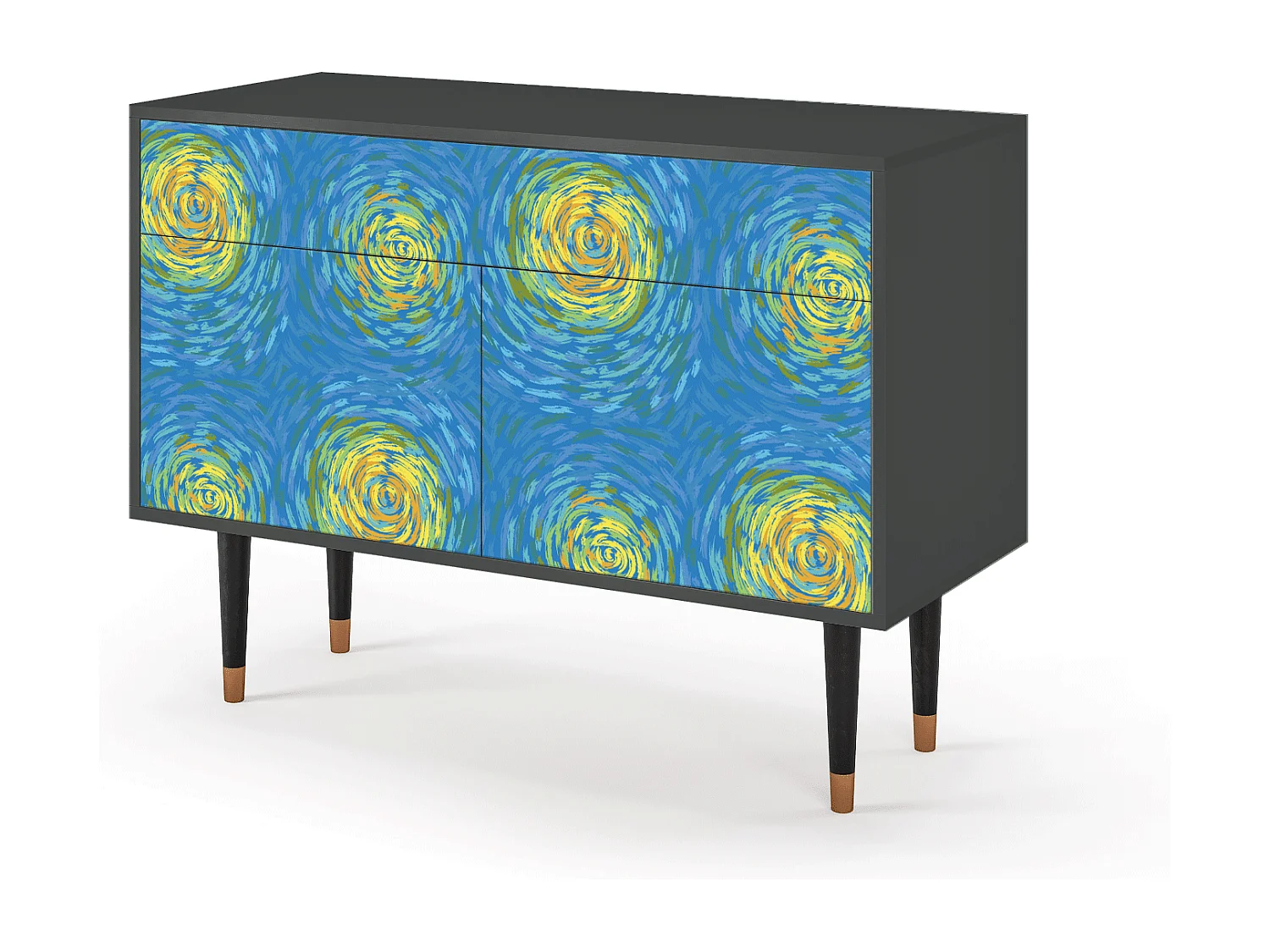 Buffet - 115x85x48 cm - BS4 - Van Gogh Lights, Anthracite