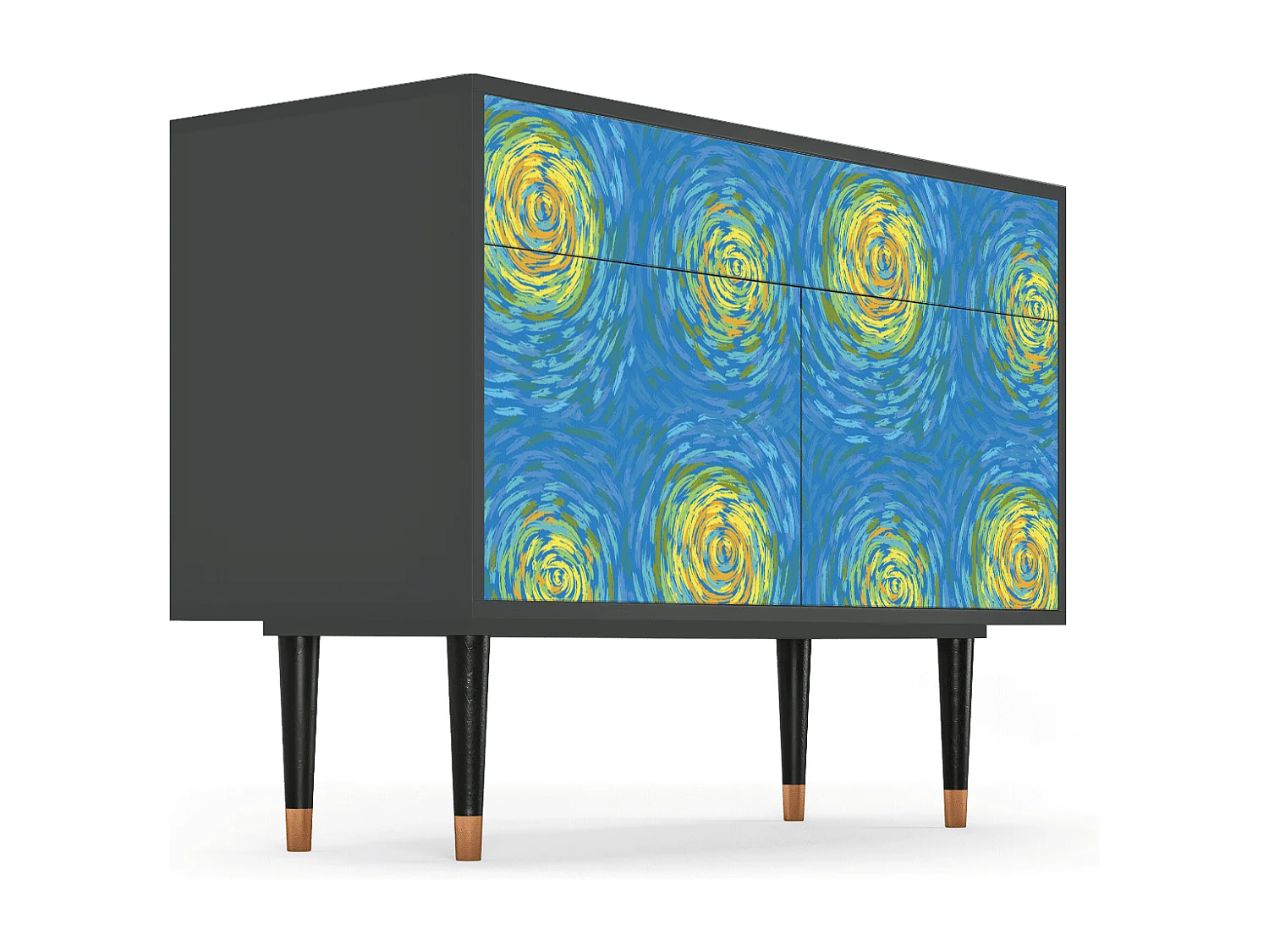 Buffet - 115x85x48 cm - BS4 - Van Gogh Lights, Anthracite