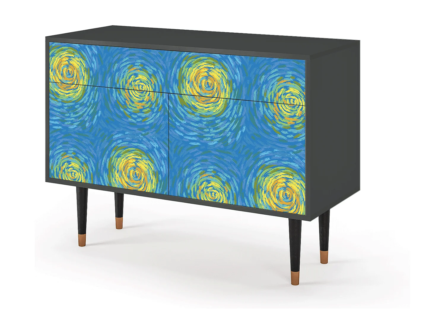 Credenza - 115x85x48 cm - BS4 - Van Gogh Lights, Antracite