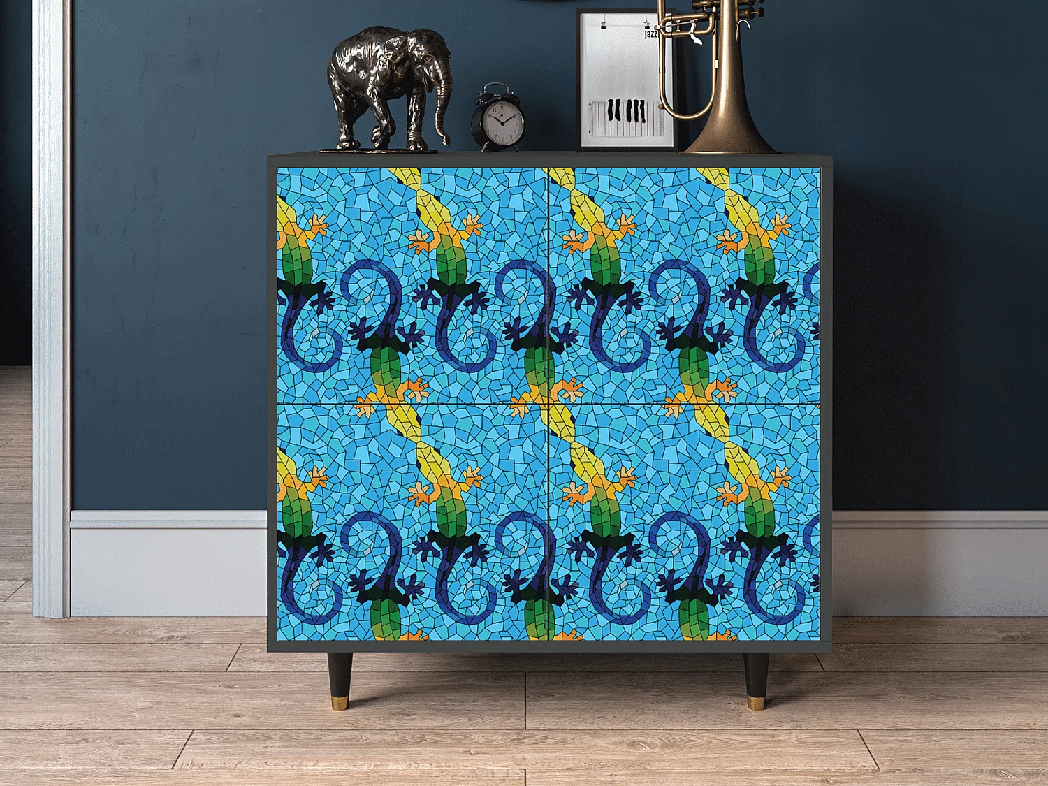 Dressoir - 94x96x48 cm - BS3 - Gaudi's Lizard, Antraciet