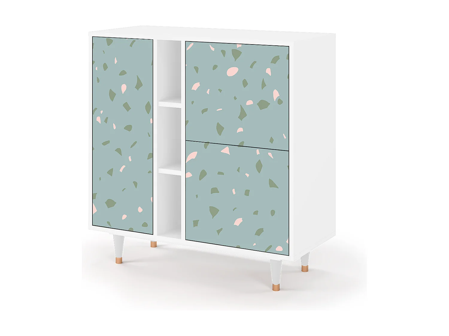 Buffet - 94х96х41 cm - BS5 - Blue Drops, Blanc