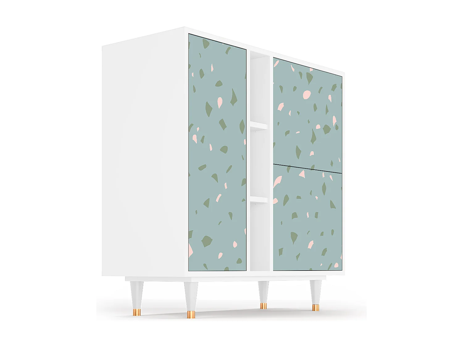 Buffet - 94х96х41 cm - BS5 - Blue Drops, Blanc