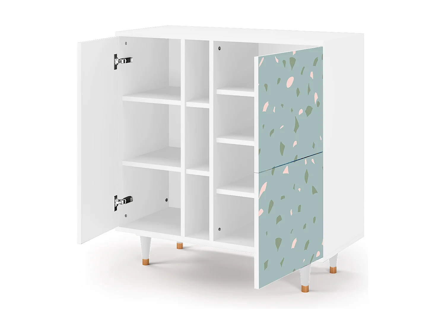 Buffet - 94х96х41 cm - BS5 - Blue Drops, Blanc