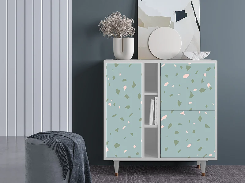 Buffet - 94х96х41 cm - BS5 - Blue Drops, Blanc