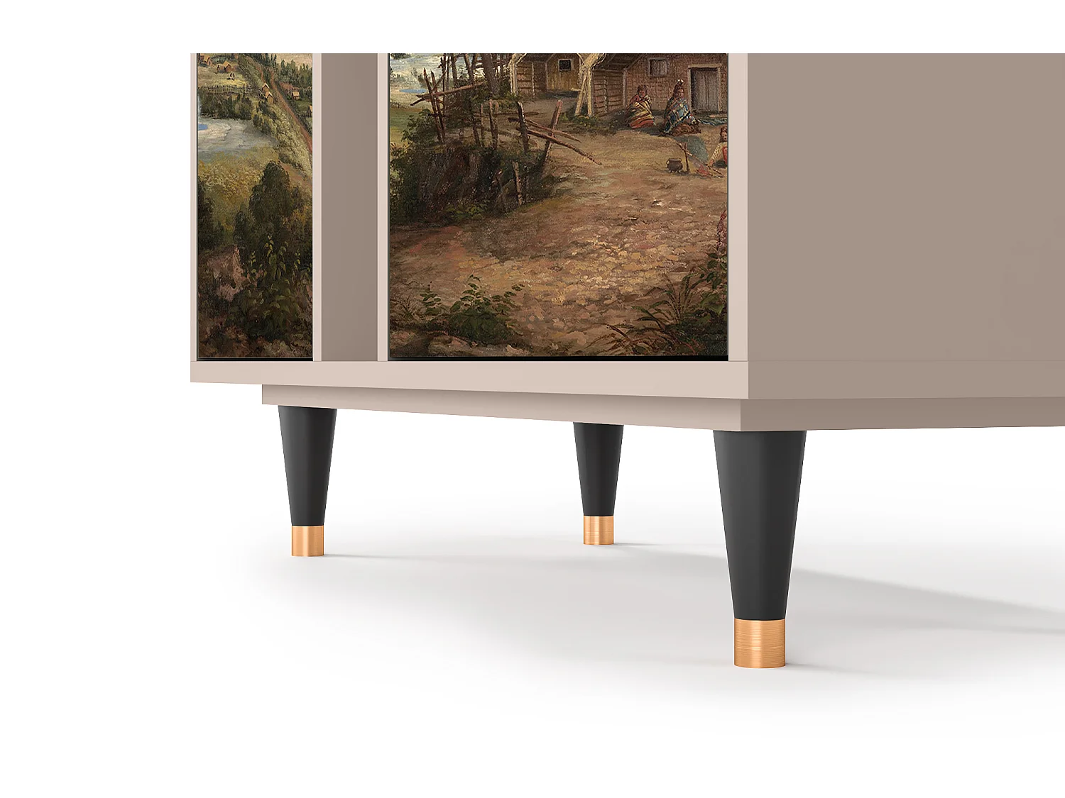 Credenza - 94х96х41 cm - BS5 - View Across the Plains , Latte