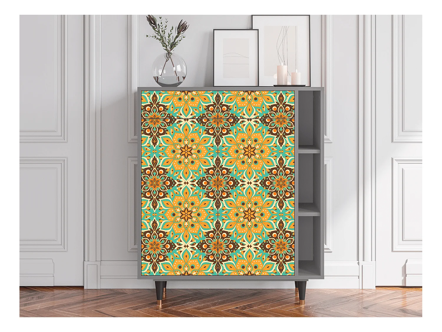 Buffet - 96х110х41 cm - BS6 - Indian Spices, Gris
