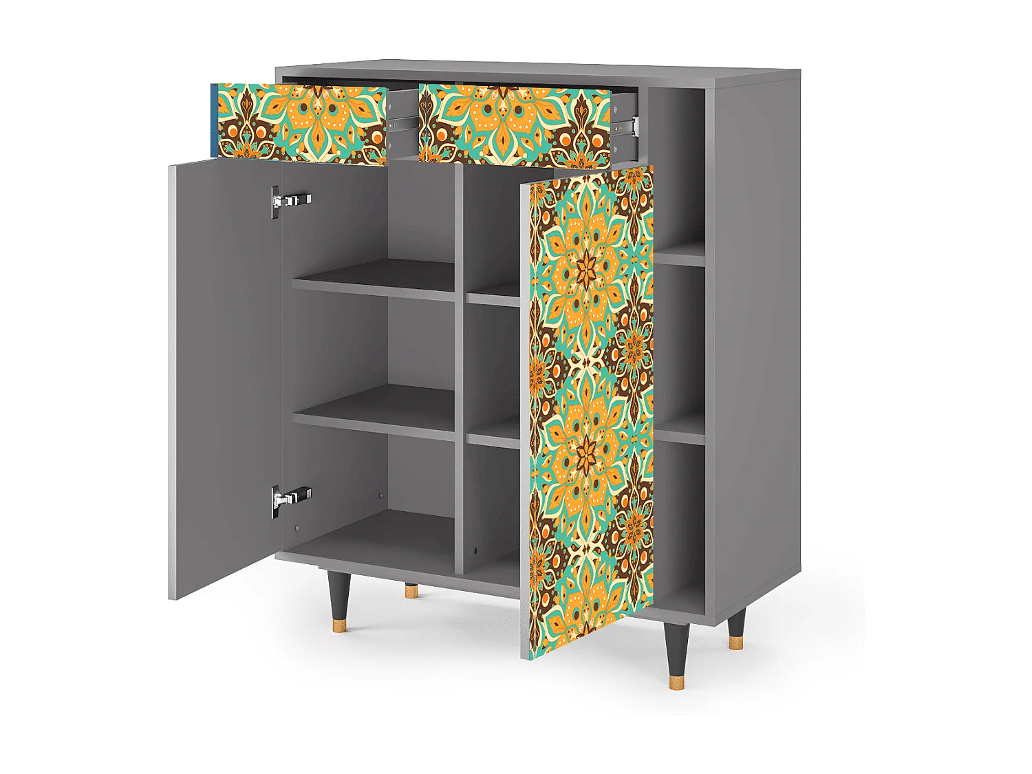 Buffet - 96х110х41 cm - BS6 - Indian Spices, Gris