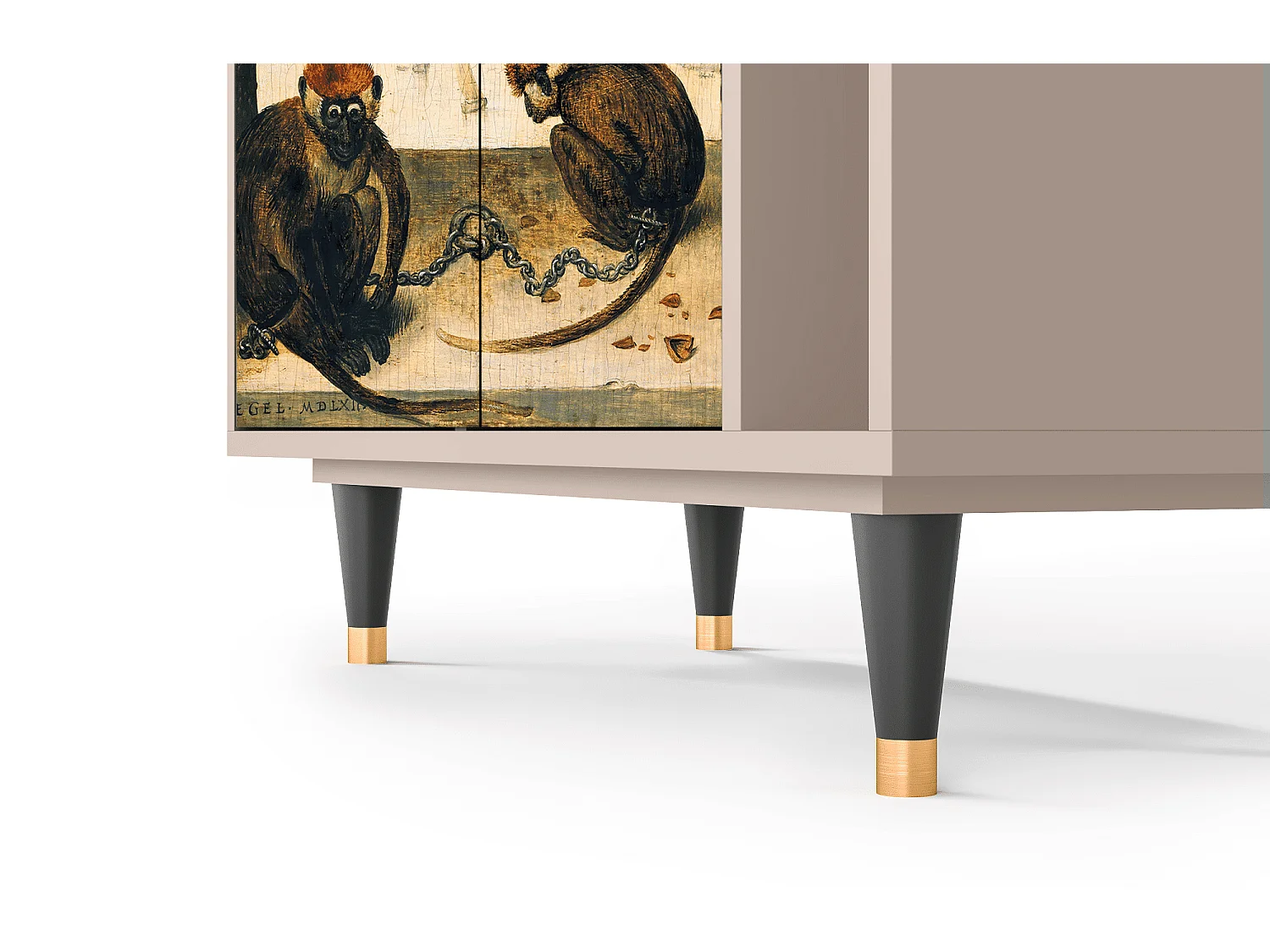 Sideboard - 96х110х41 cm - BS6 - Two Monkeys, Latte