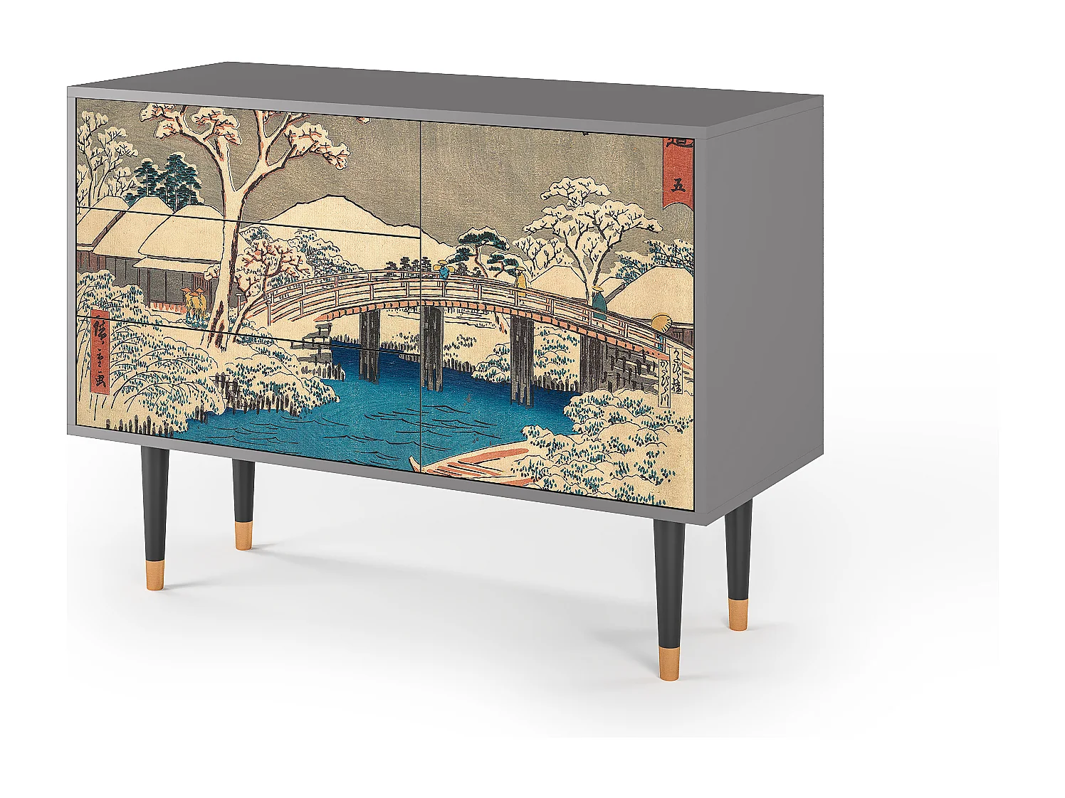 Buffet - 115х84х41 cm - S3 - Katabira River, Gris