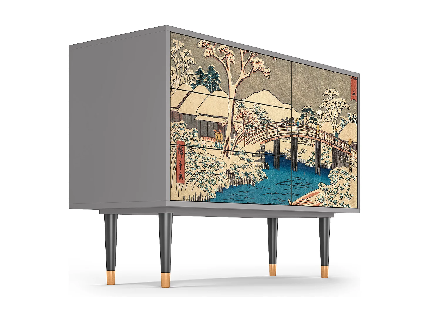 Buffet - 115х84х41 cm - S3 - Katabira River, Gris