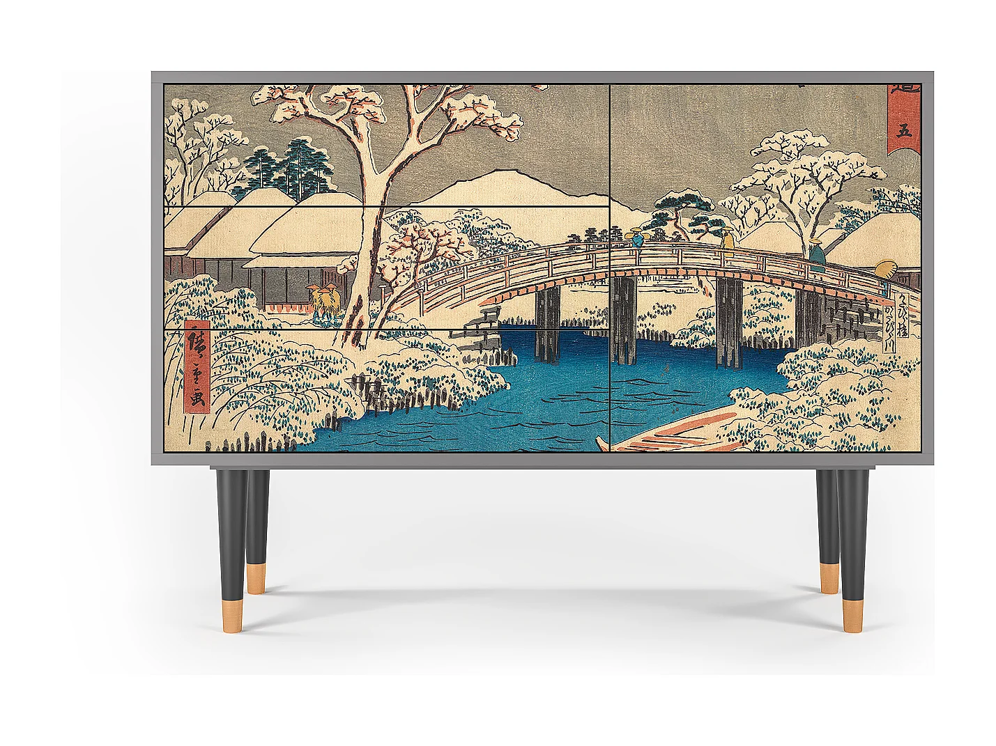 Buffet - 115х84х41 cm - S3 - Katabira River, Gris