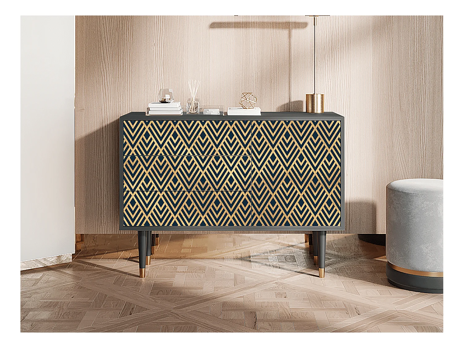 Buffet - 115х84х41 cm - S3 - Egypt Triangles, Anthracite