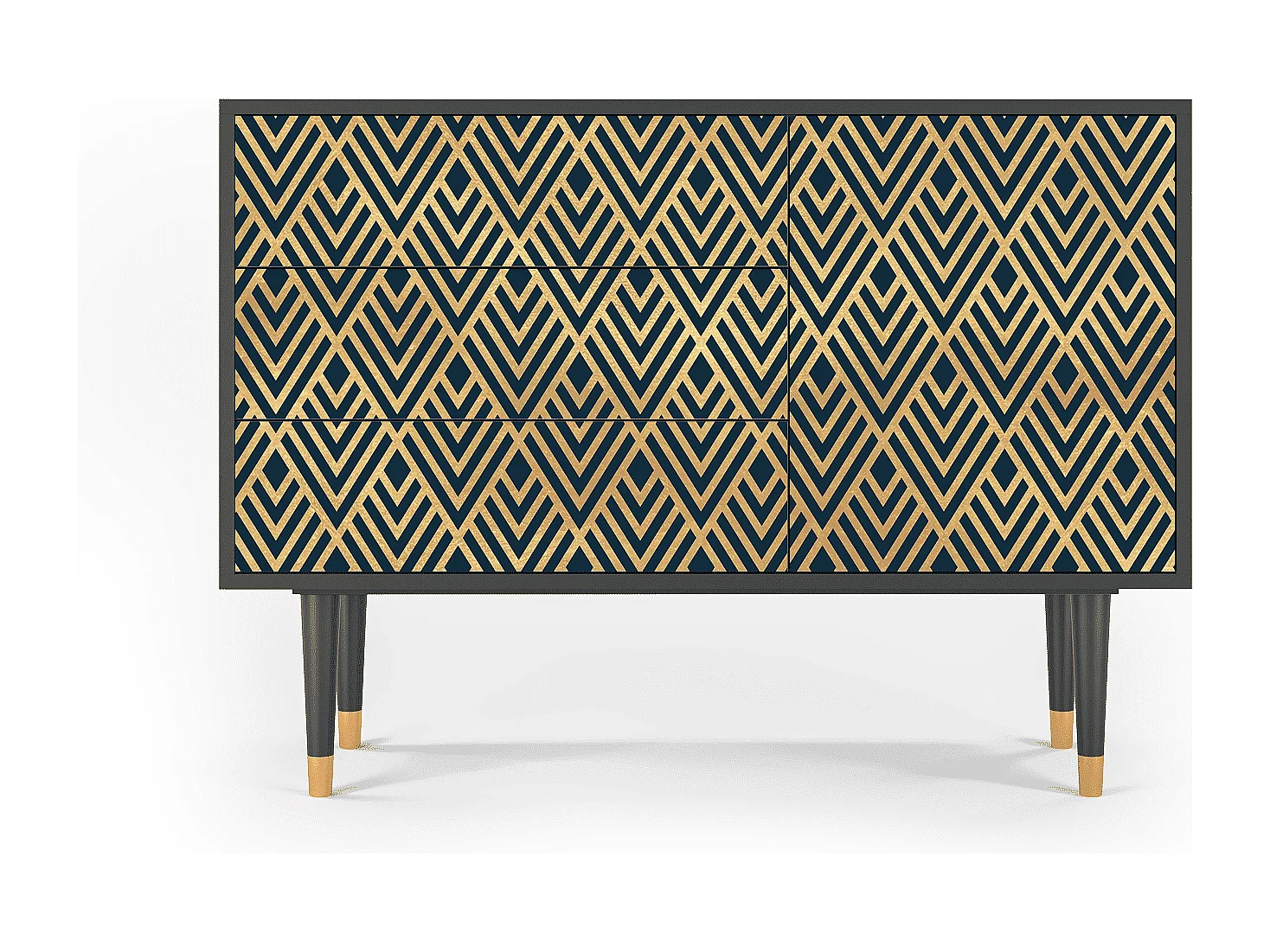 Aparador - 115х84х41 cm - S3 - Egypt Triangles, Antracite