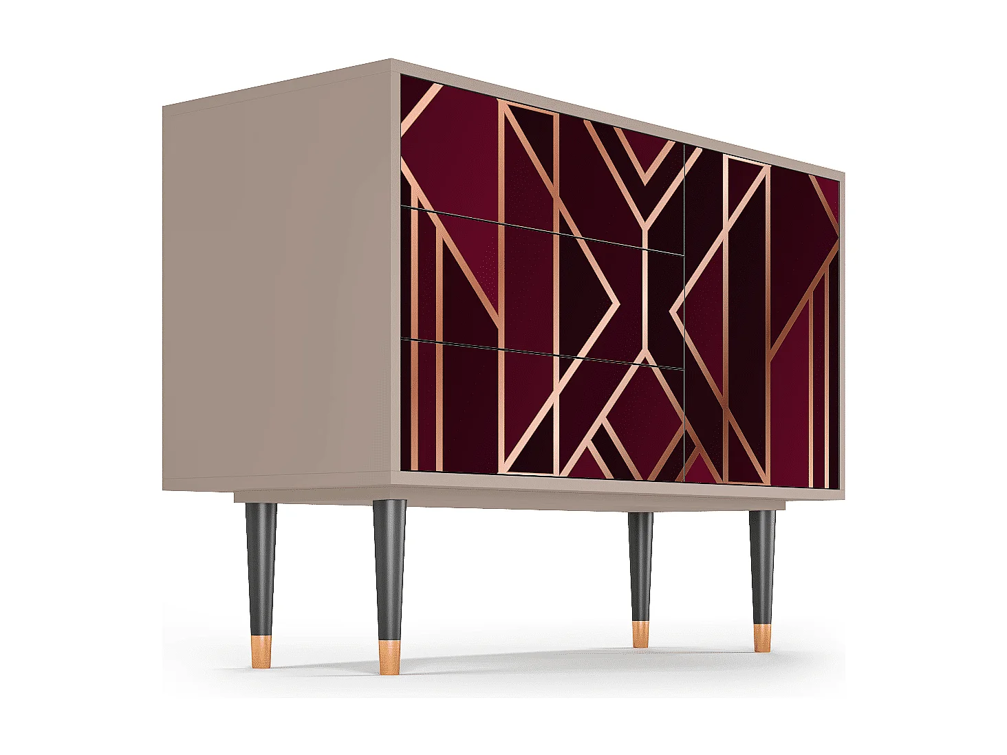 Credenza - 115х84х41 cm - S3 - Burgundy Jewelery, Latte