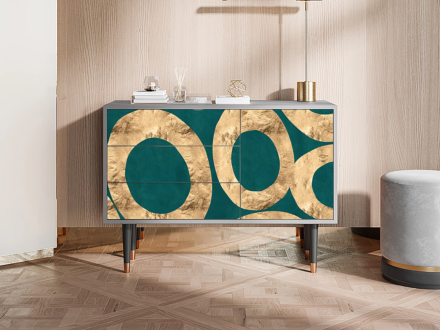 Buffet - 115х84х41 cm - S3 - Zircon Sphere, Gris