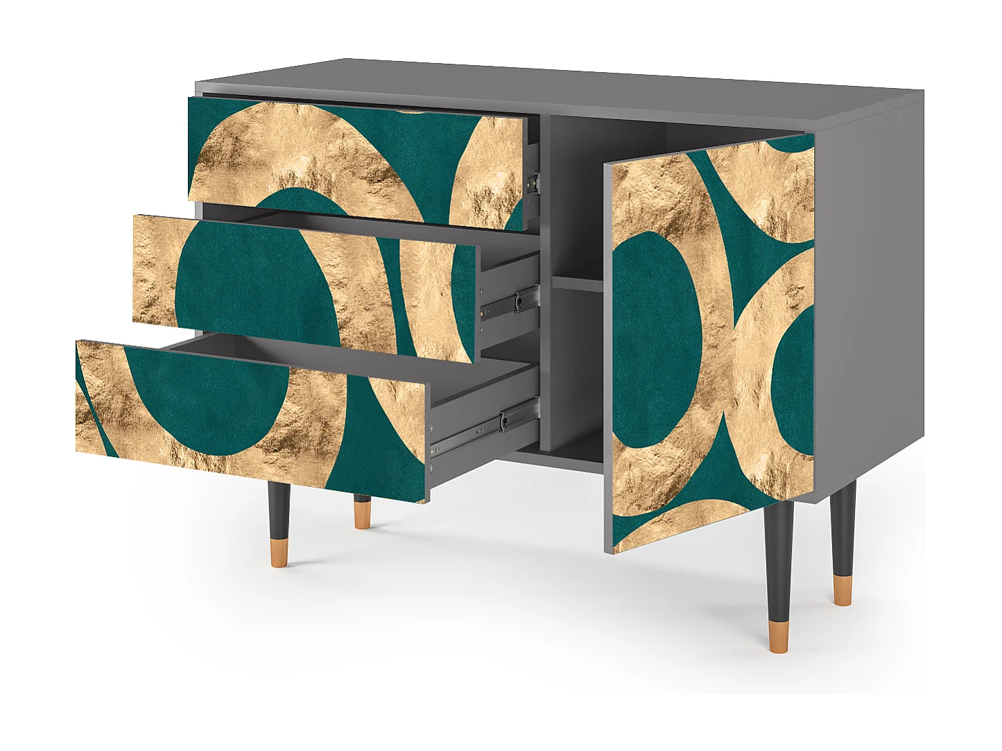 Buffet - 115х84х41 cm - S3 - Zircon Sphere, Gris