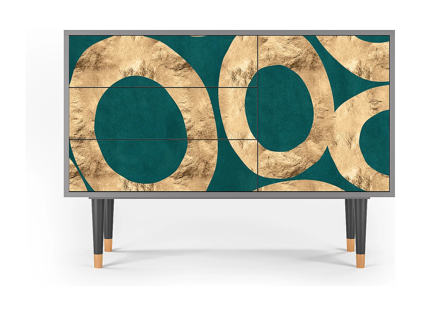 Kredens - 115х84х41 cm - S3 - Zircon Sphere, Szary