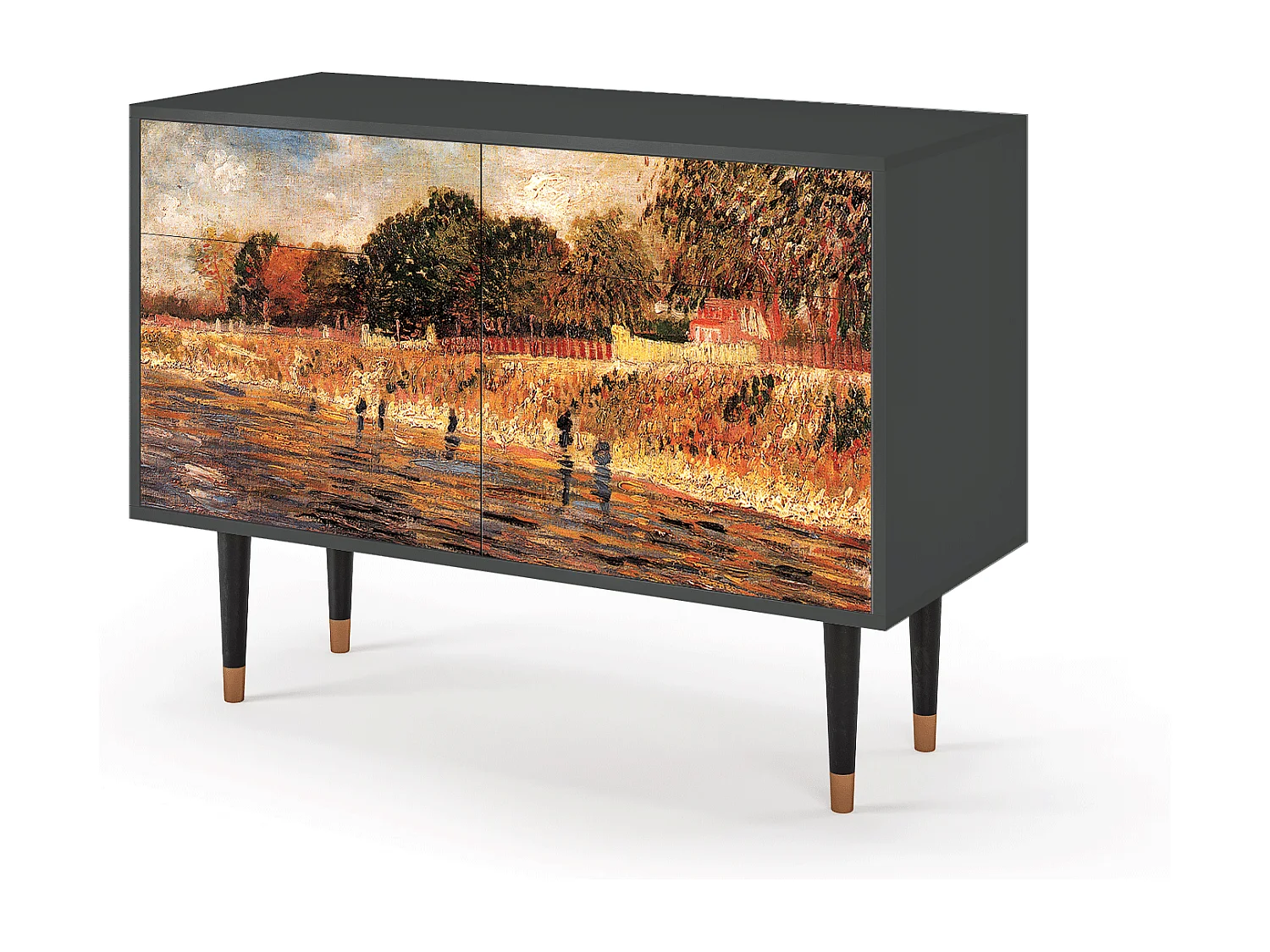 Sideboard - 115x85x48 cm - BS4 - The Banks, Anthrazit