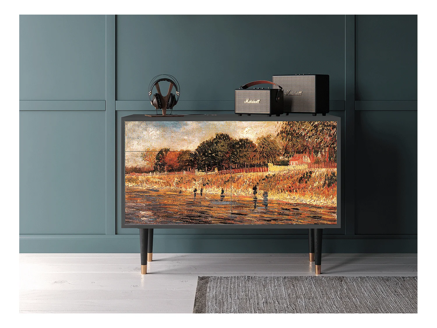 Credenza - 115x85x48 cm - BS4 - The Banks, Antracite