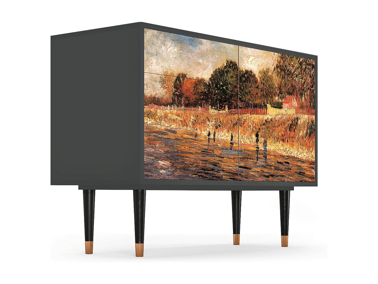 Buffet - 115x85x48 cm - BS4 - The Banks, Anthracite