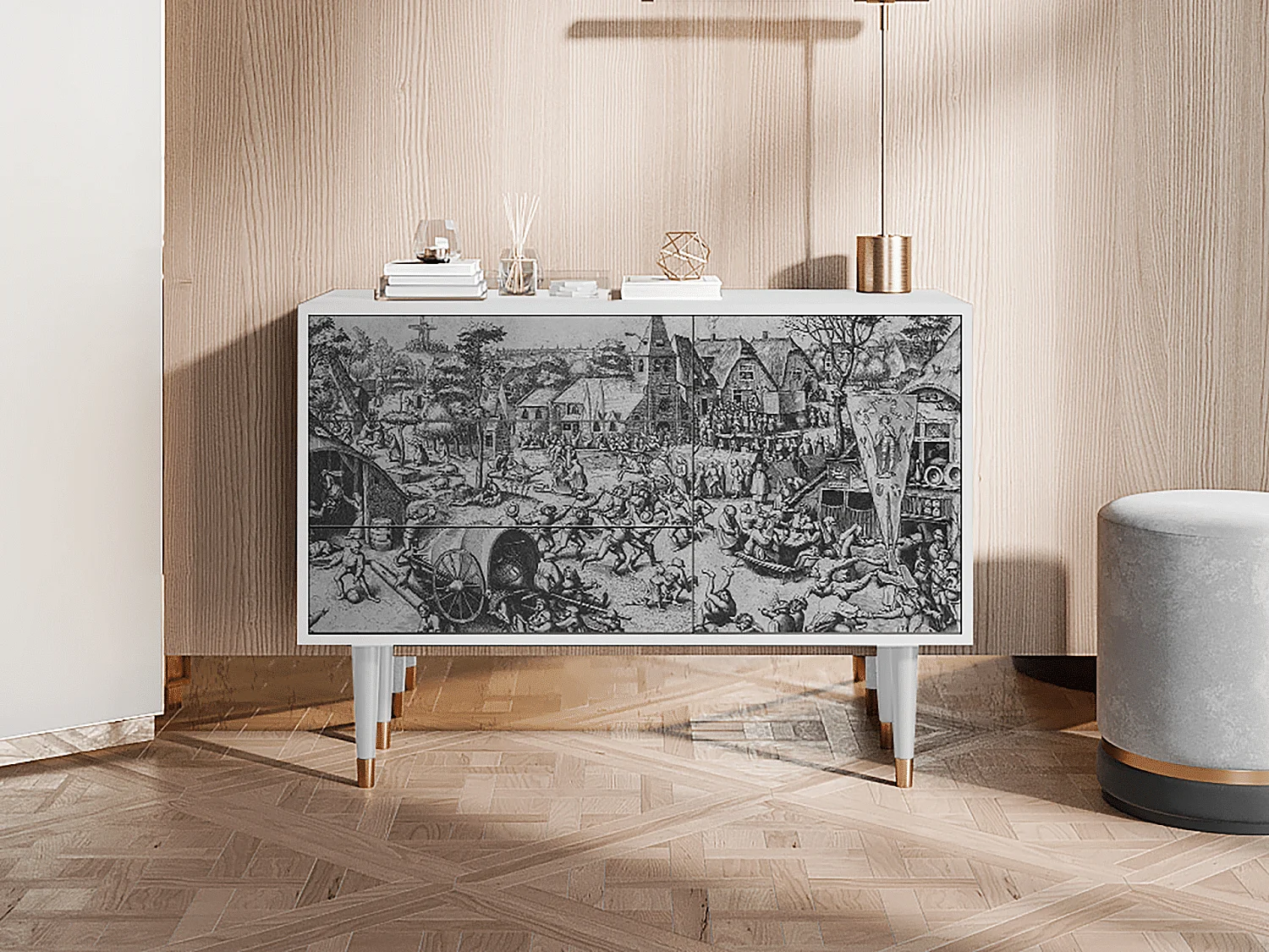 Aparador - 115х84х41 cm - S3 - The Festival of Saint, Blanco