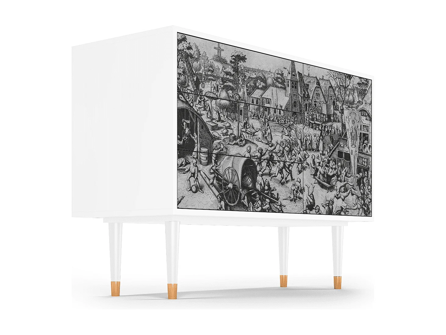 Aparador - 115х84х41 cm - S3 - The Festival of Saint, Blanco