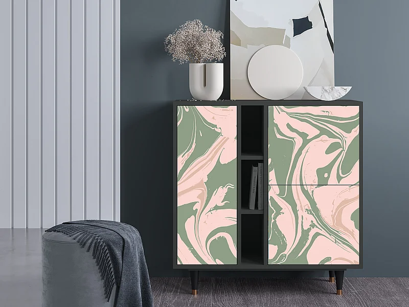 Sideboard - 94х96х41 cm - BS5 - Aquarelle, Anthrazit
