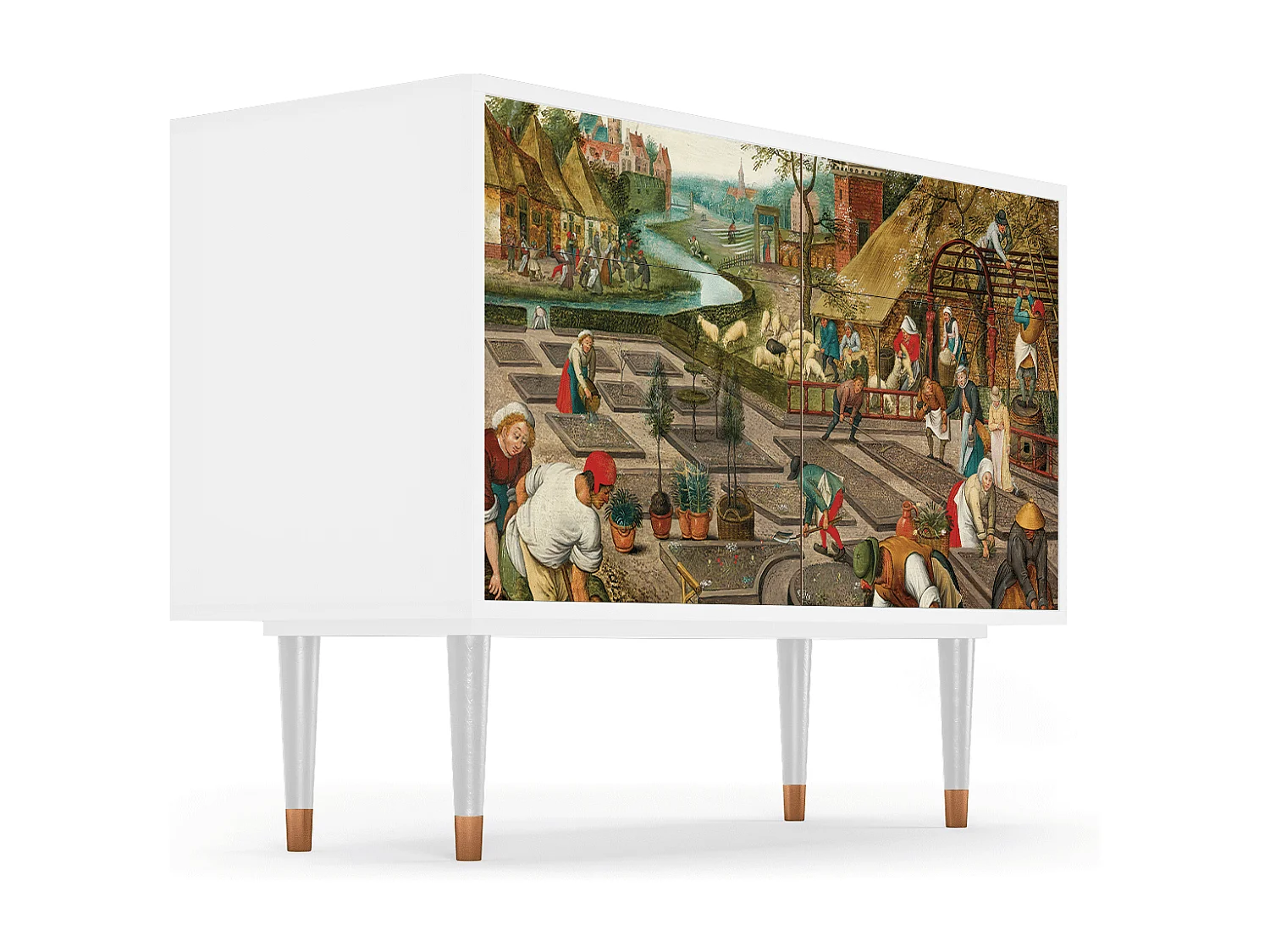 Buffet - 115x85x48 cm - BS4 - The Younger - Spring, Blanc