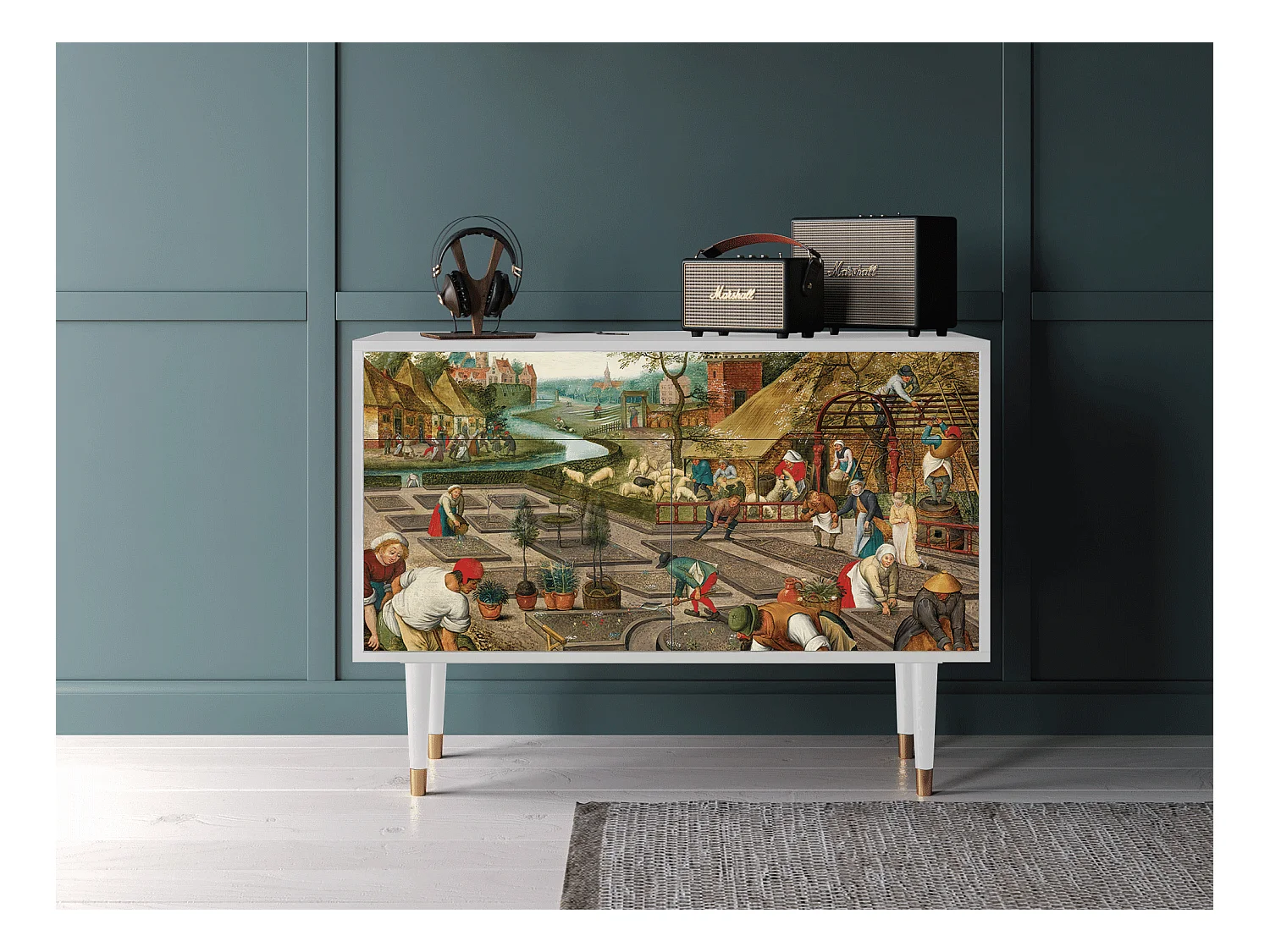 Sideboard - 115x85x48 cm - BS4 - The Younger - Spring, Weiß