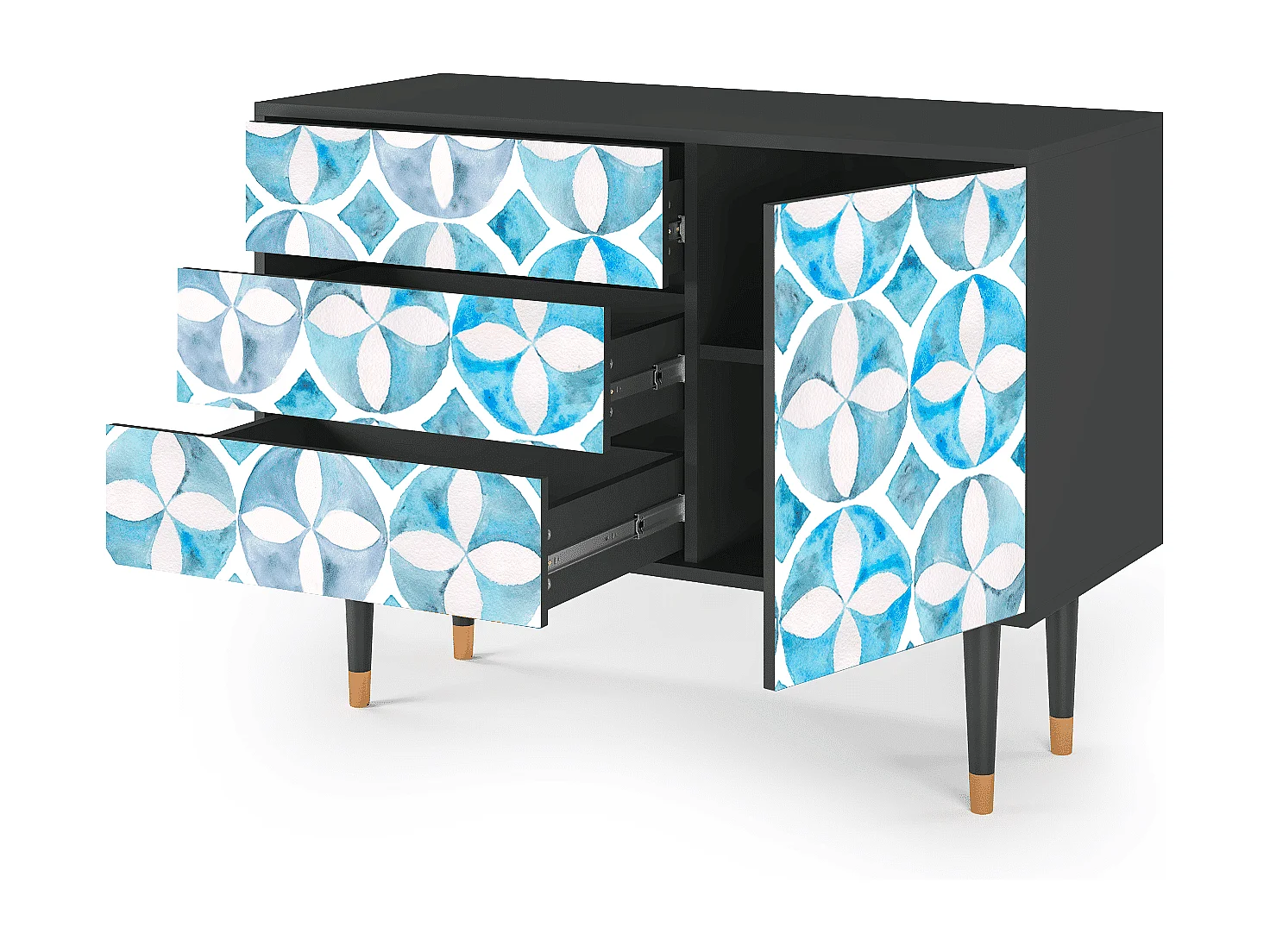 Buffet - 115х84х41 cm - S3 - Porto Mood, Anthracite