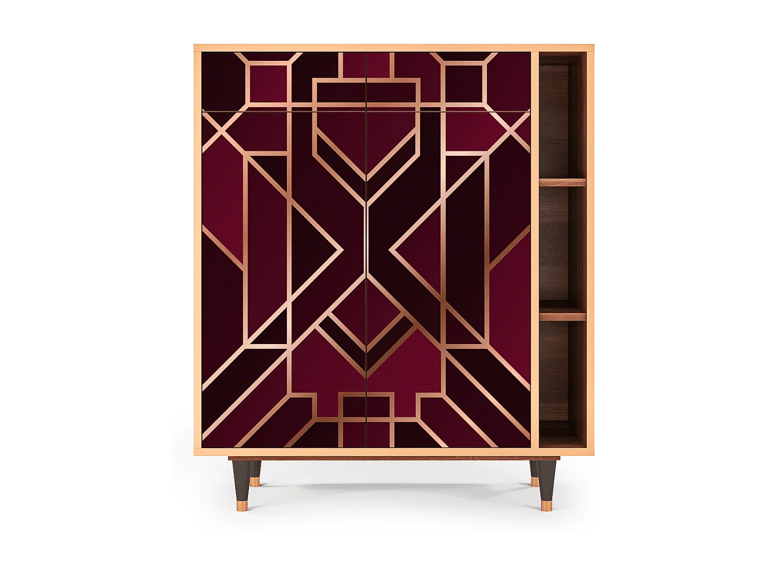 Buffet - 96х110х41 cm - BS6 - Burgundy Jewelery, Noyer