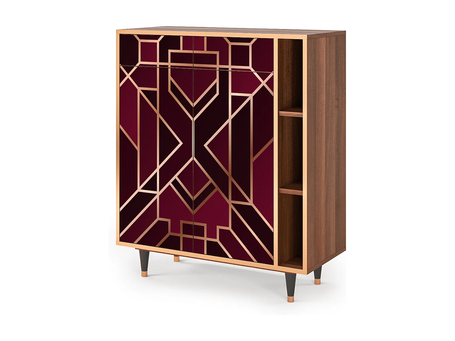 Buffet - 96х110х41 cm - BS6 - Burgundy Jewelery, Noyer