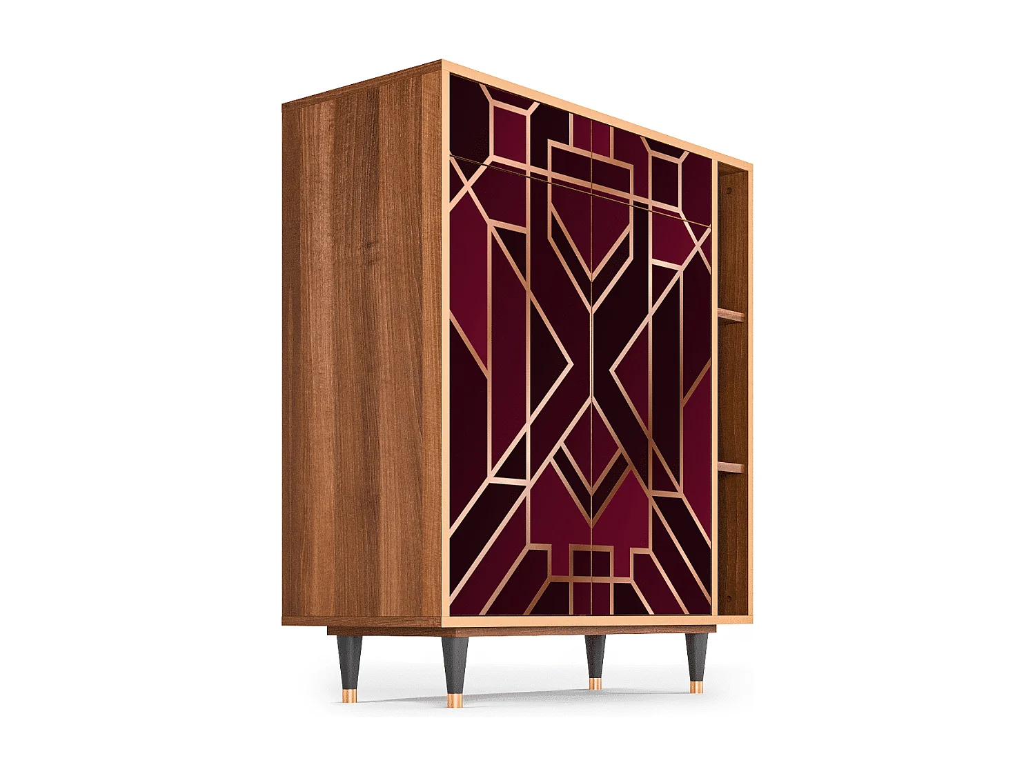 Dressoir - 96х110х41 cm - BS6 - Burgundy Jewelery, Walnoot