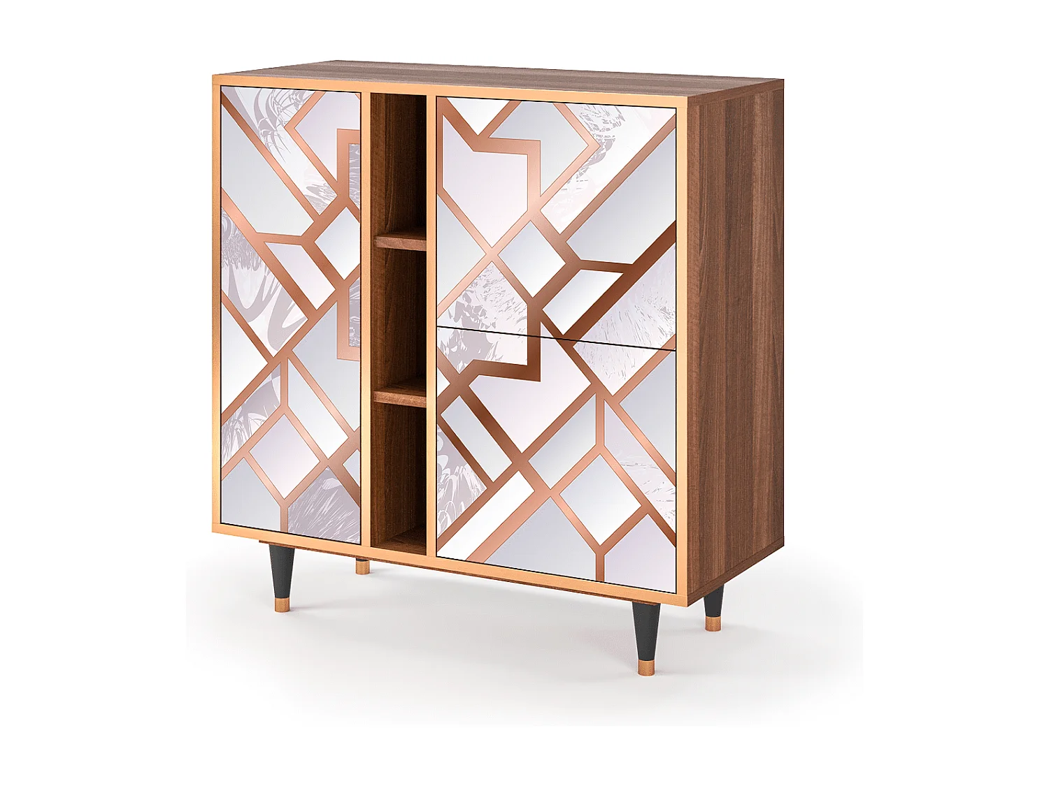 Kredens - 94х96х41 cm - BS5 - Pastel Fairytale, Orzech