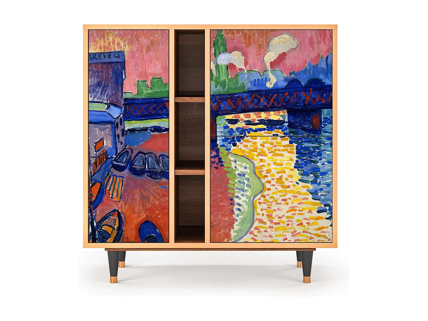 Buffet - 94х96х41 cm - BS5 - Charing Cross Bridge, Noyer