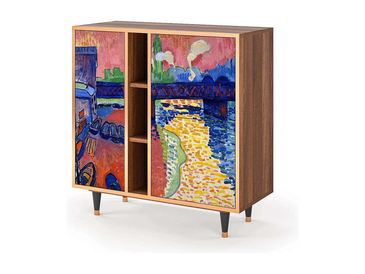 Buffet - 94х96х41 cm - BS5 - Charing Cross Bridge, Noyer