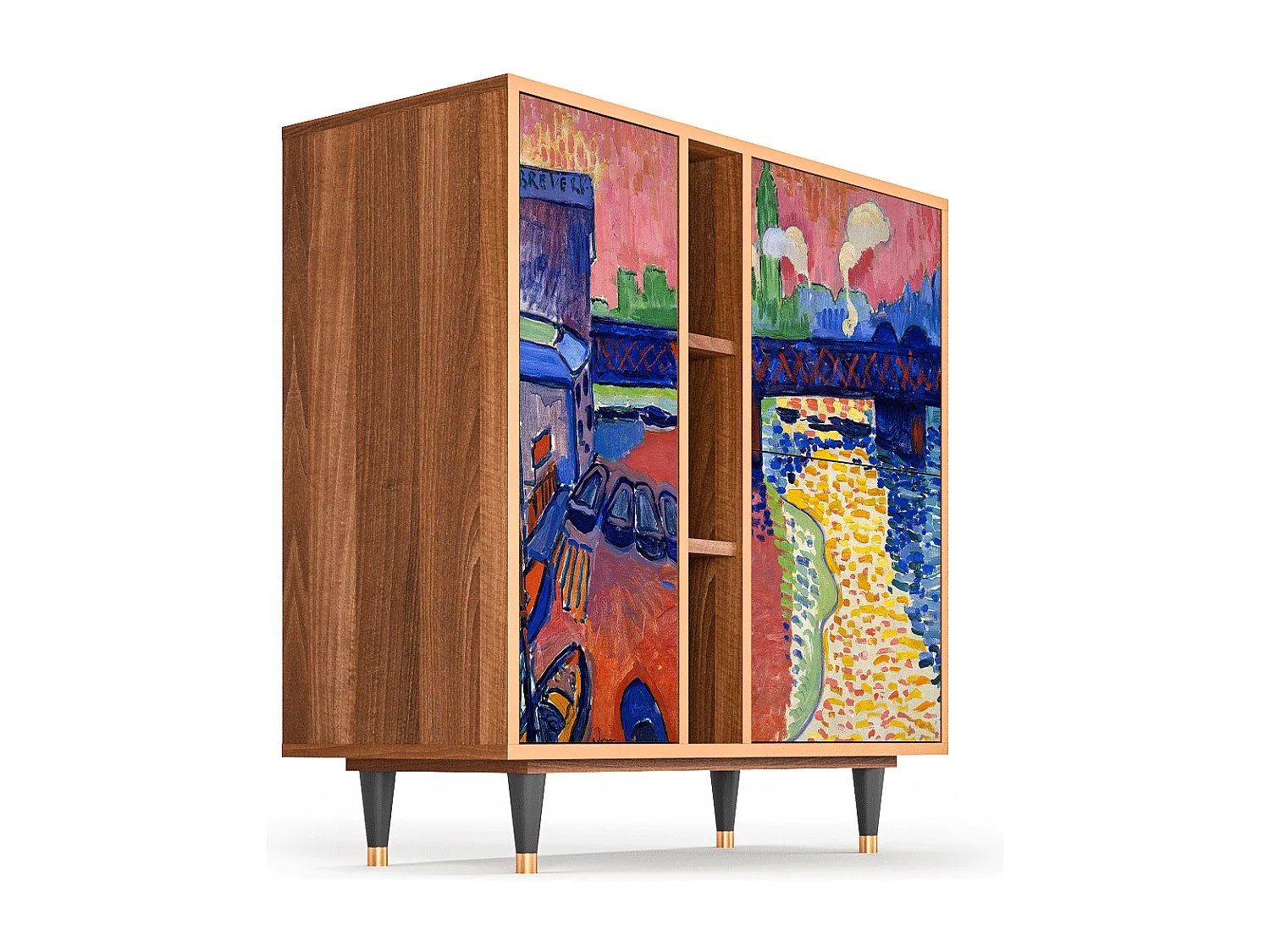 Buffet - 94х96х41 cm - BS5 - Charing Cross Bridge, Noyer