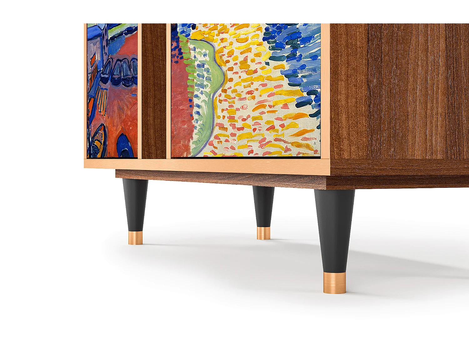 Kredens - 94х96х41 cm - BS5 - Charing Cross Bridge, Orzech