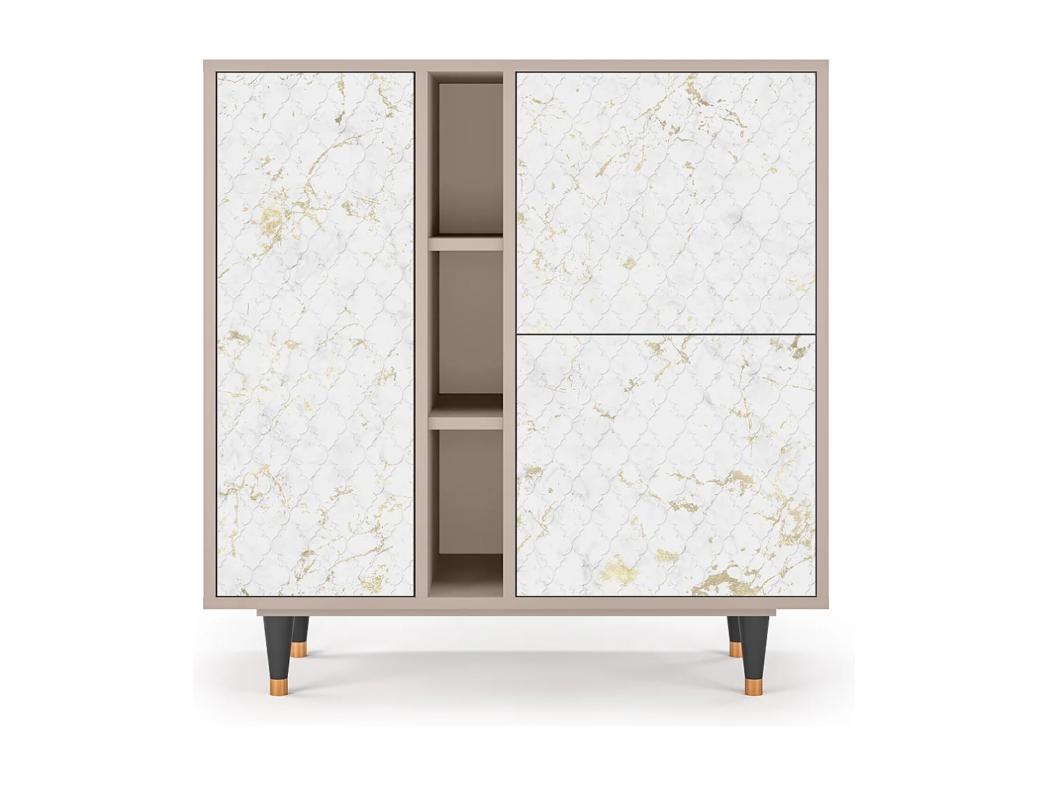 Kredens - 94х96х41 cm - BS5 - Sweet Cotton, Latte