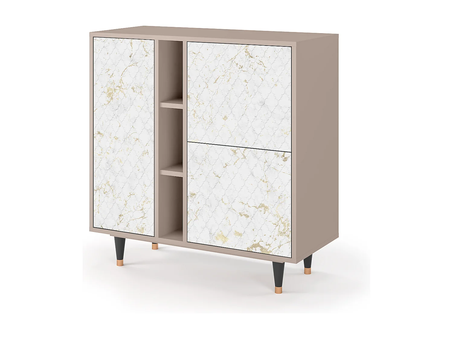 Kredens - 94х96х41 cm - BS5 - Sweet Cotton, Latte