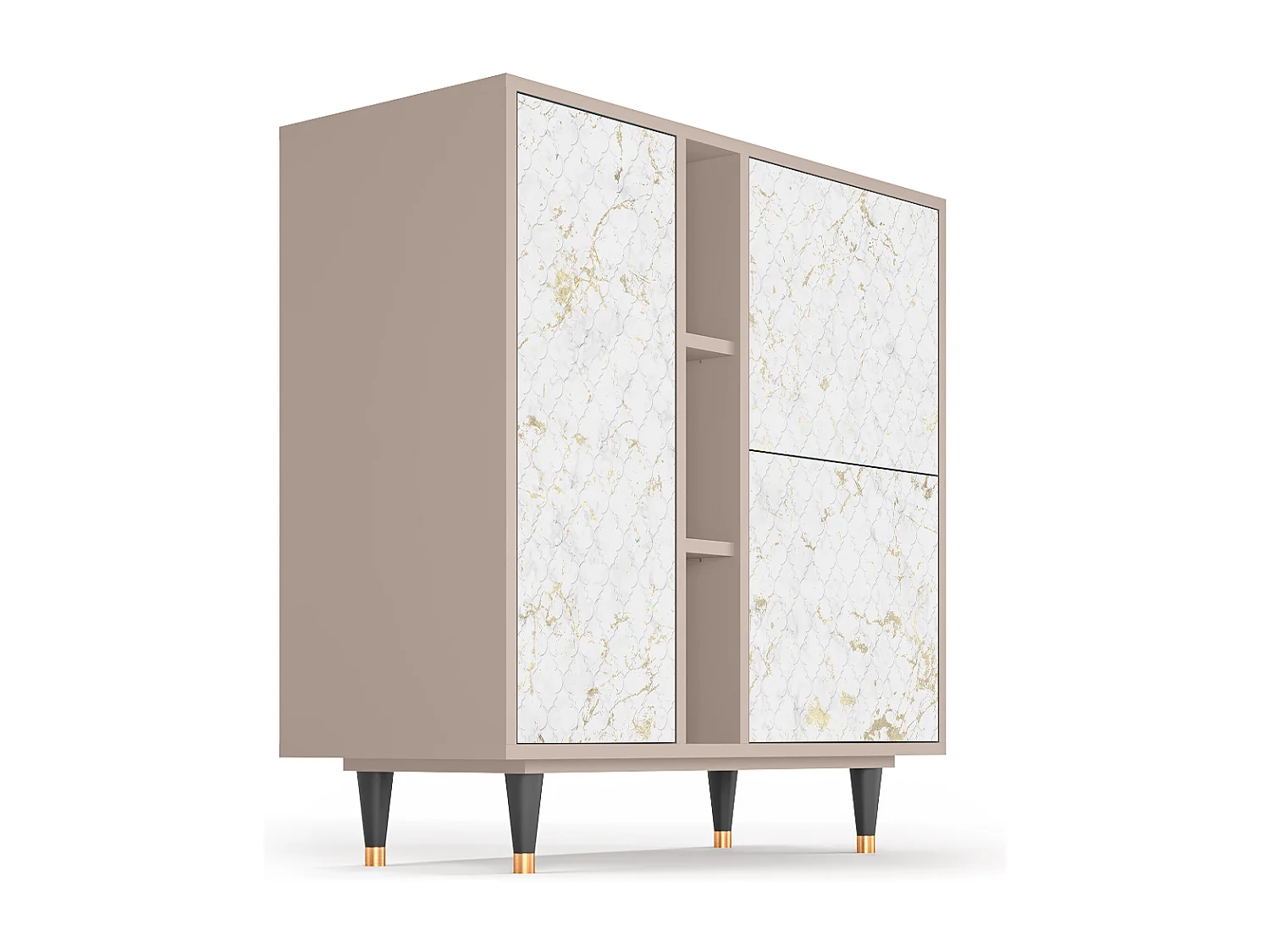 Kredens - 94х96х41 cm - BS5 - Sweet Cotton, Latte