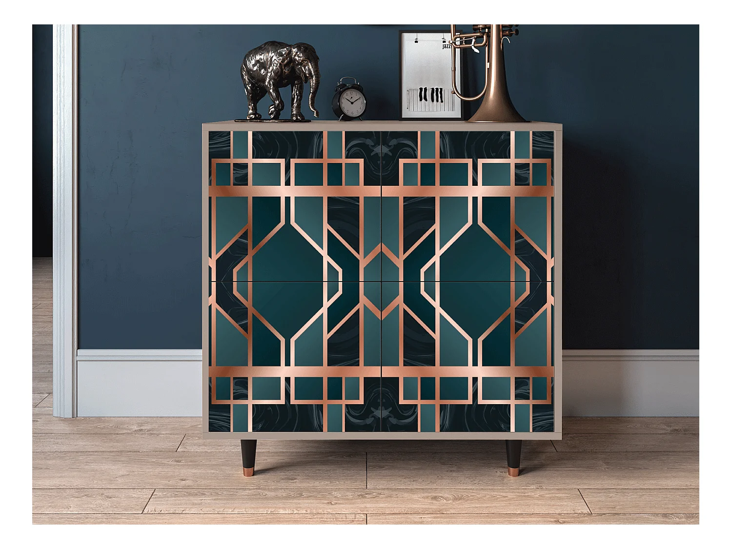 Sideboard - 94x96x48 cm - BS3 - Emerald Metro, Latte