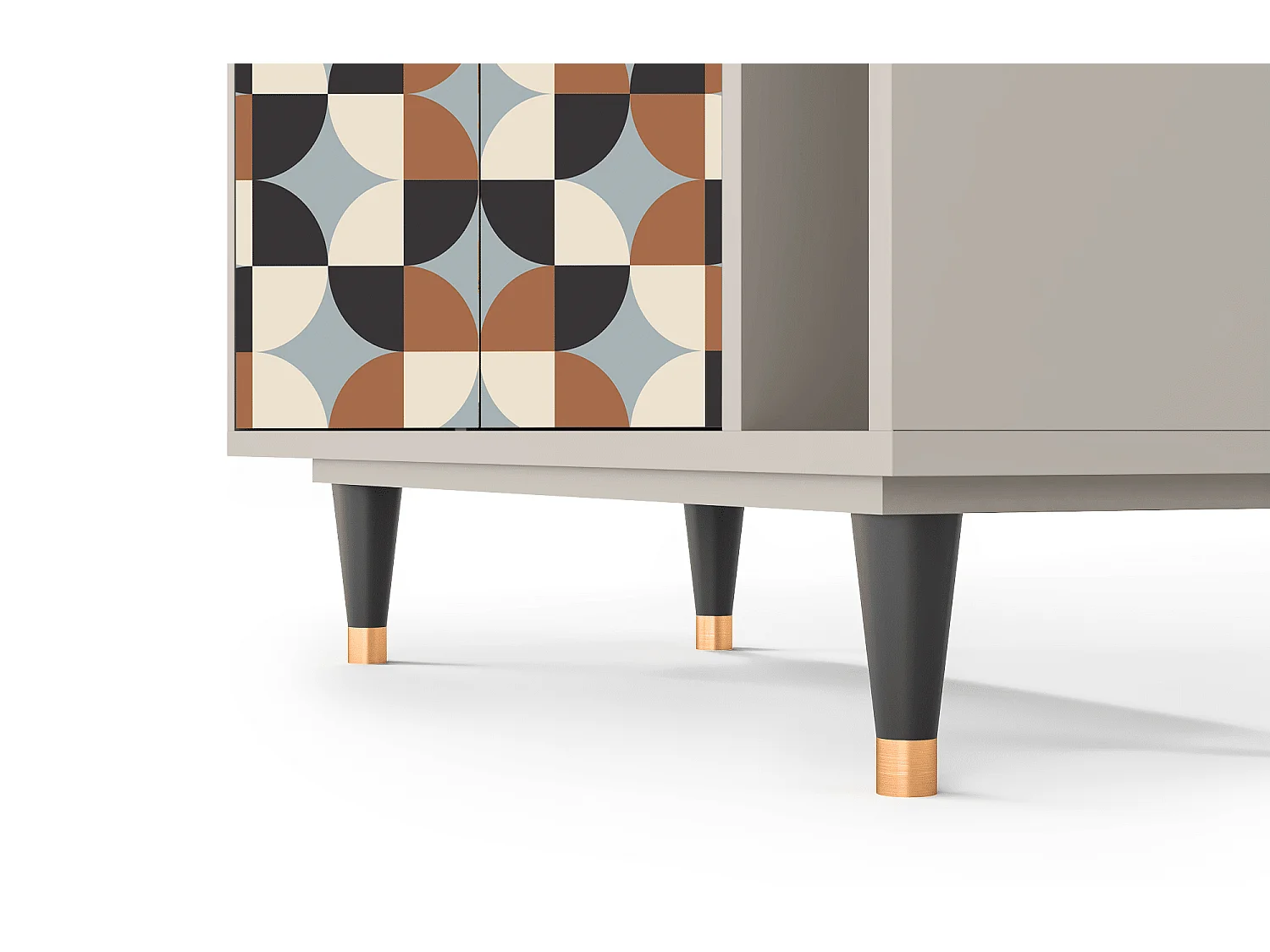 Kredens - 96х110х41 cm - BS6 - Brown Sensation, Piaskowy