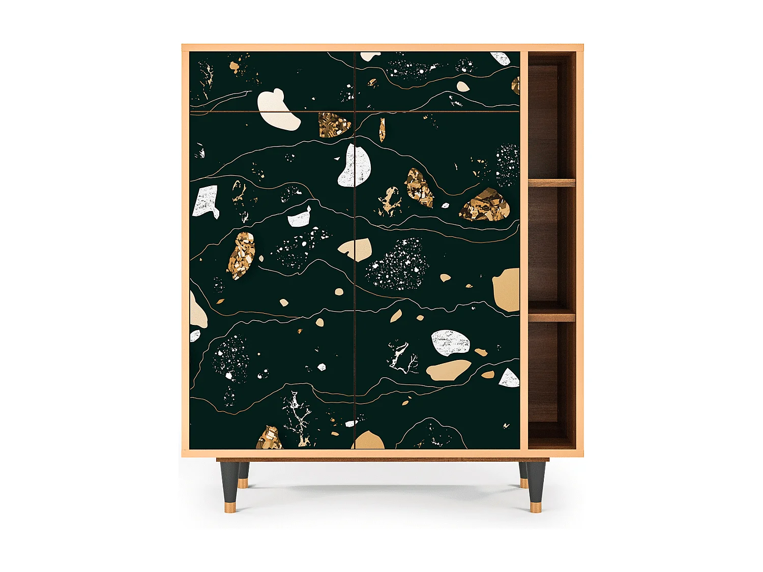 Aparador - 96х110х41 cm - BS6 - Space Rocks, Nogal