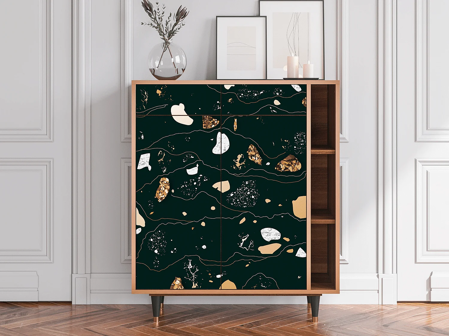 Buffet - 96х110х41 cm - BS6 - Space Rocks, Noyer