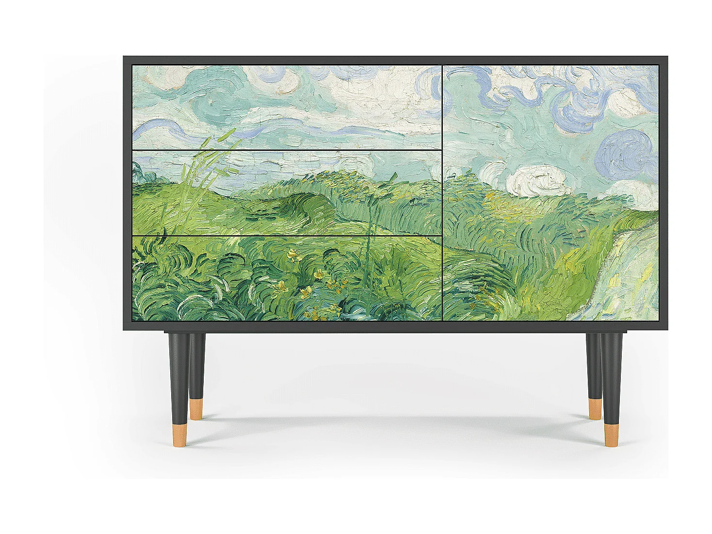 Credenza - 115х84х41 cm - S3 - Green Wheat Fields, Antracite