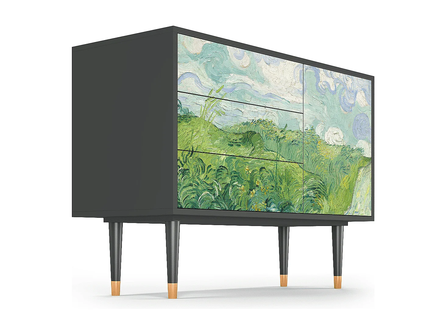 Credenza - 115х84х41 cm - S3 - Green Wheat Fields, Antracite